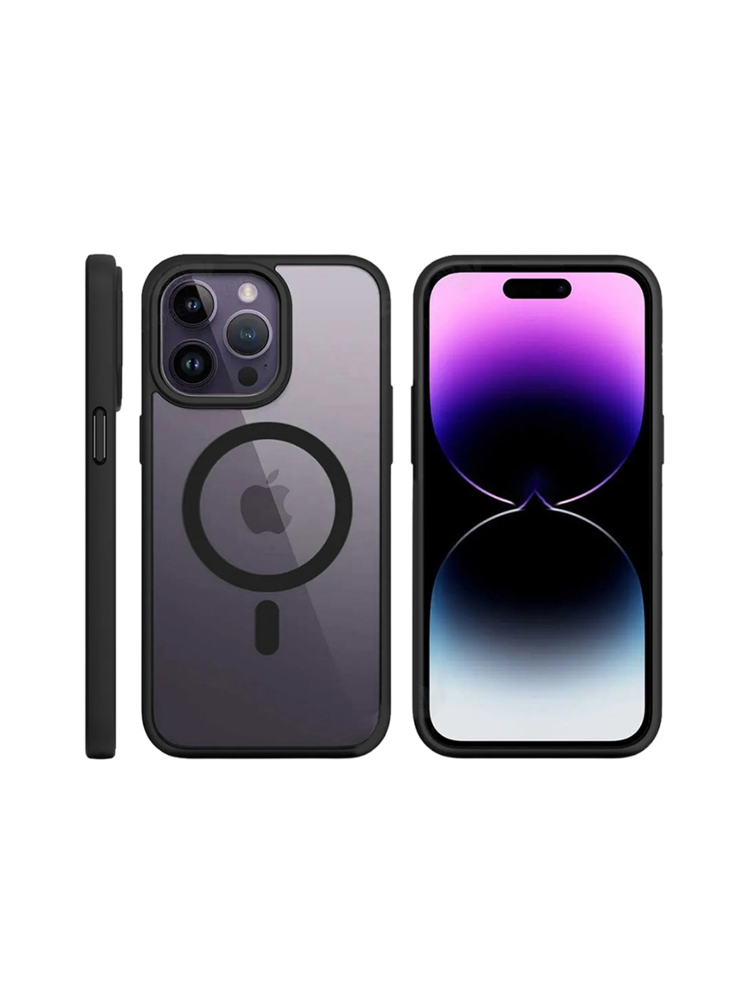 

Karwan Solid Printed iPhone 13 Pro Back Case Mobile Accessories, Black