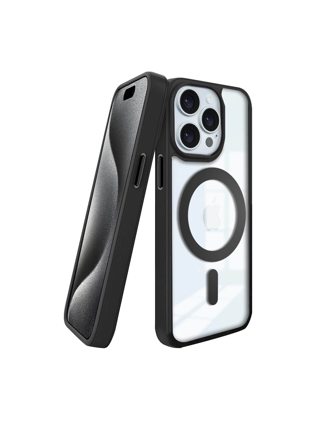 

Karwan Solid Printed iPhone 14 Pro Back Case Mobile Accessories, Black