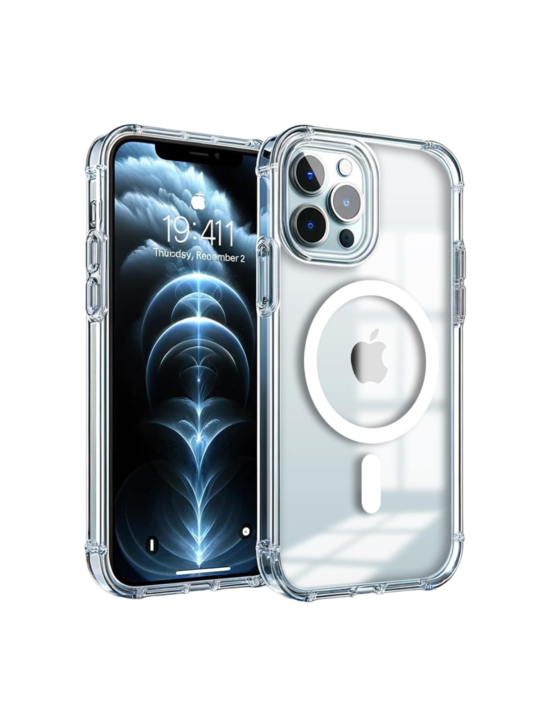 

Karwan Solid Printed iPhone 13 Pro Max Back Case Mobile Accessories, Transparent