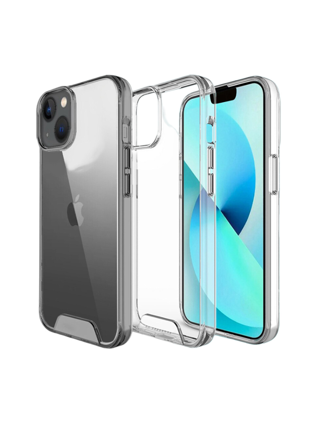 

Karwan Solid Printed iPhone 15 Back Case Mobile Accessories, Transparent