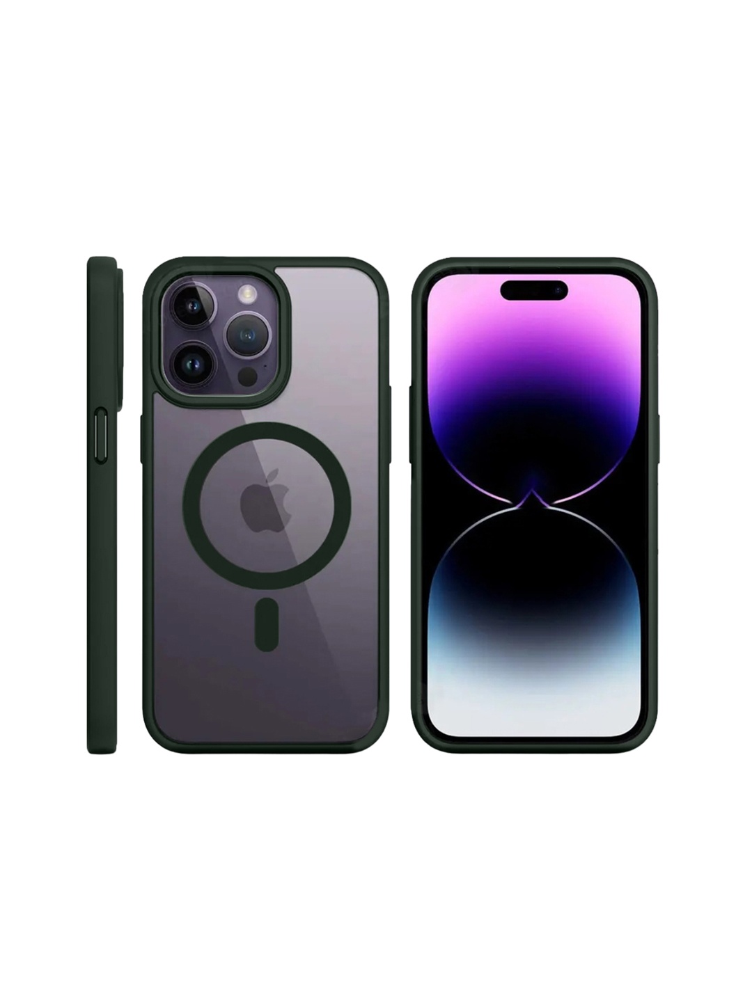 

Karwan Solid Printed iPhone 14 Pro Back Case Mobile Accessories, Green
