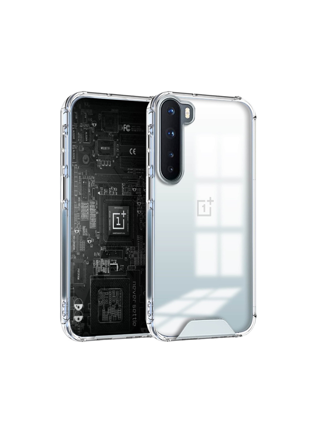 

Karwan Oneplus Nord Lightweight Mobile Back Case, Transparent