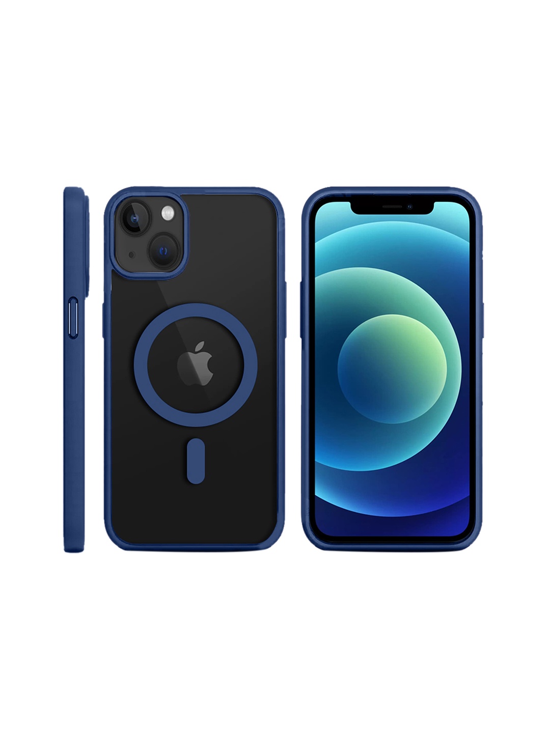 

Karwan iPhone 15 Plus MagSafe Scratch-Resistant Mobile Back Case, Blue