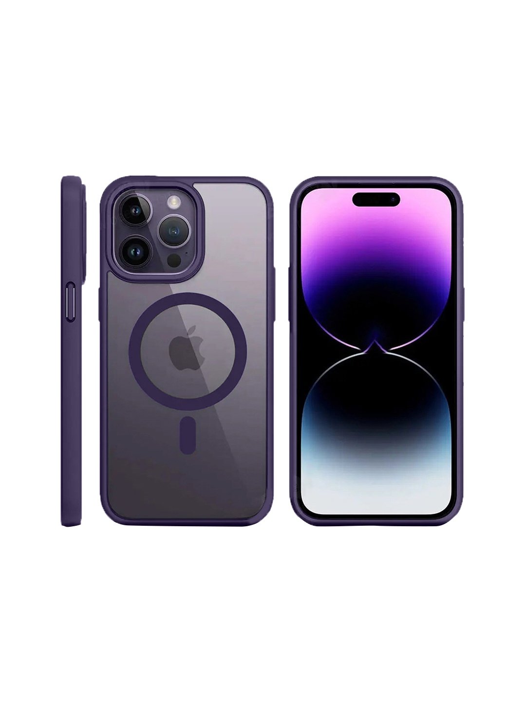 

Karwan Printed iPhone 15 Pro Back Case Mobile Accessories, Purple