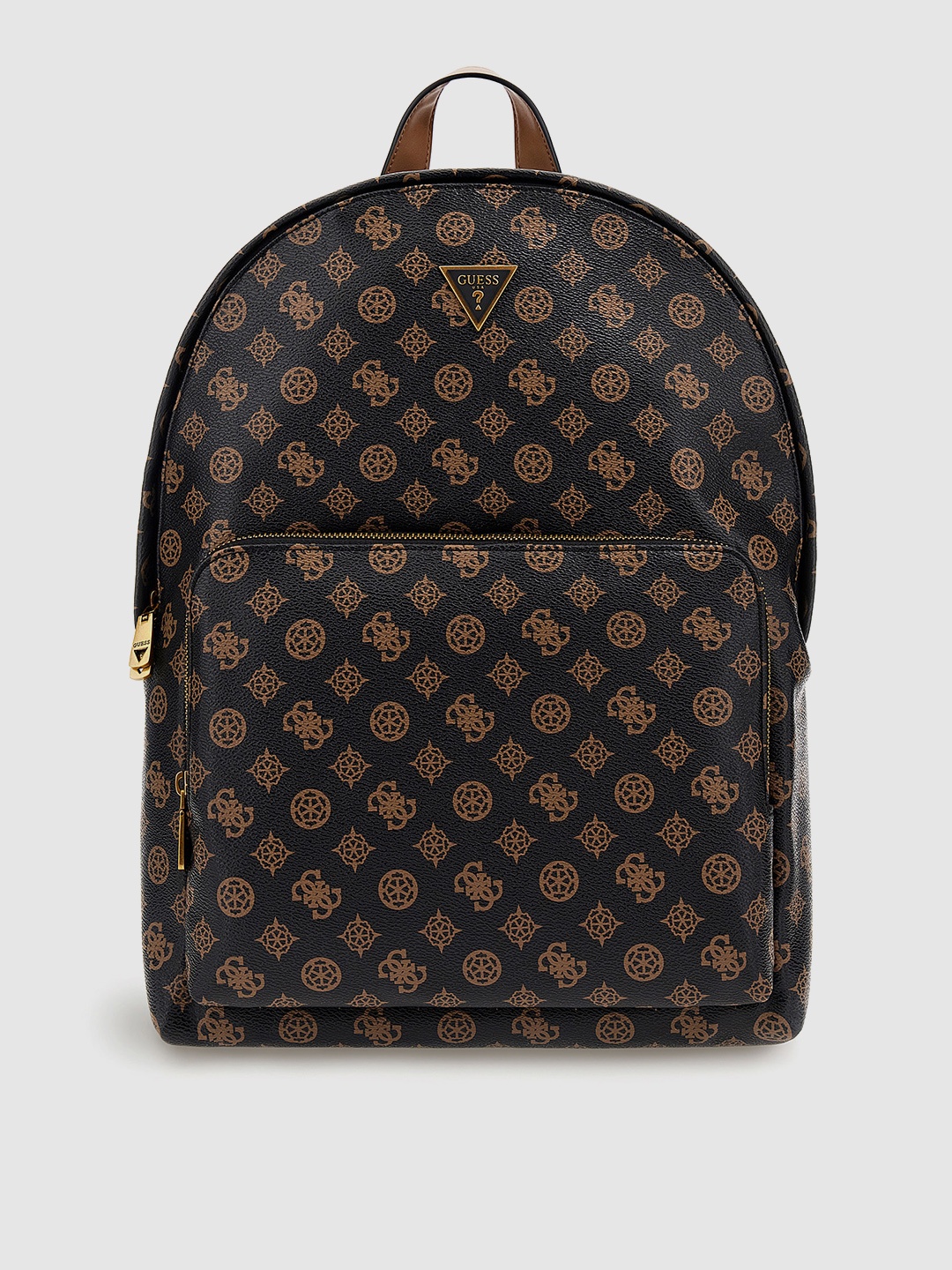 

GUESS Men Brand Logo Backpack, Coffee brown