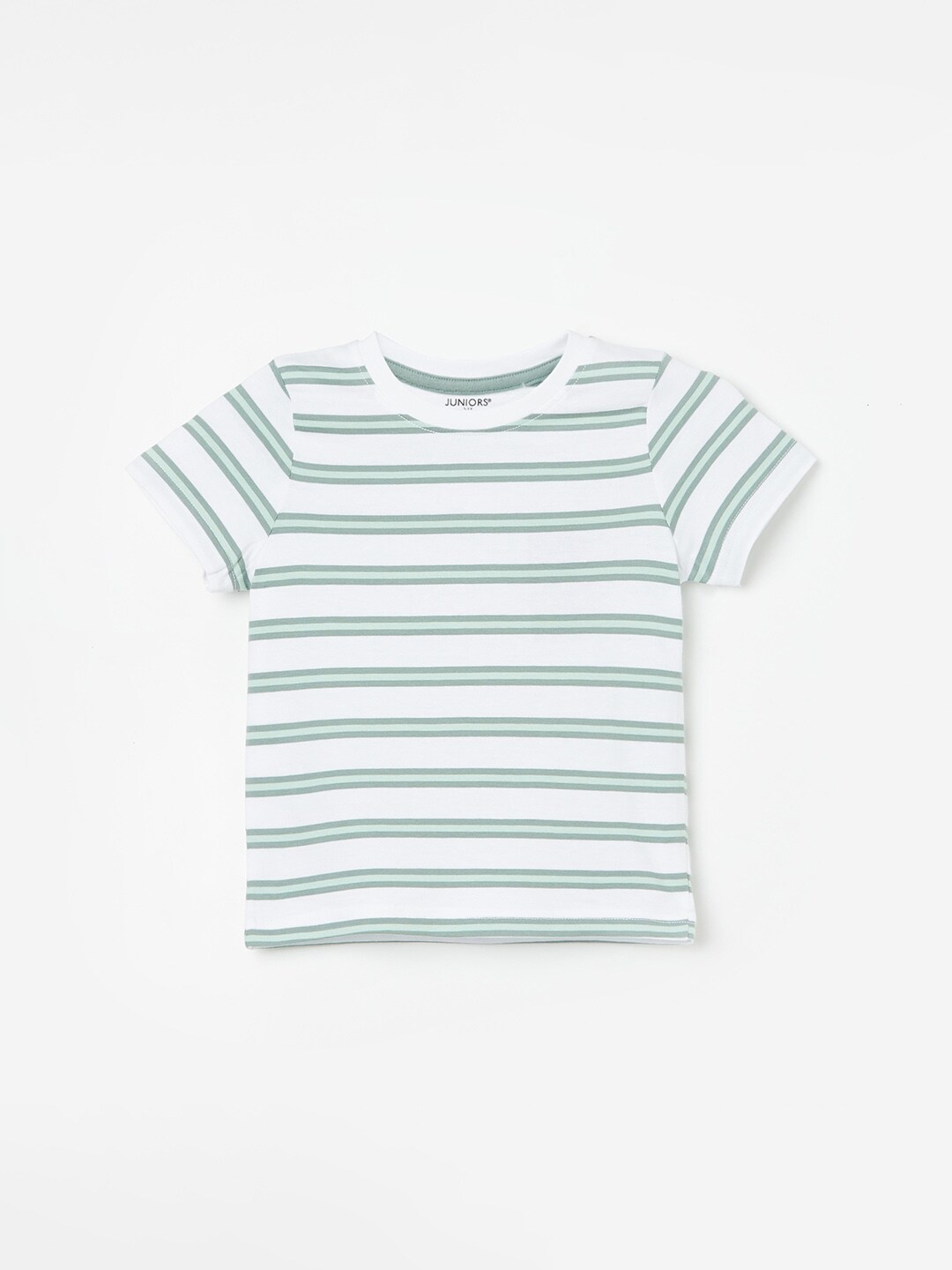 

Juniors by Lifestyle Boys Striped Round Neck Short Sleeves Cotton T-shirt, Green