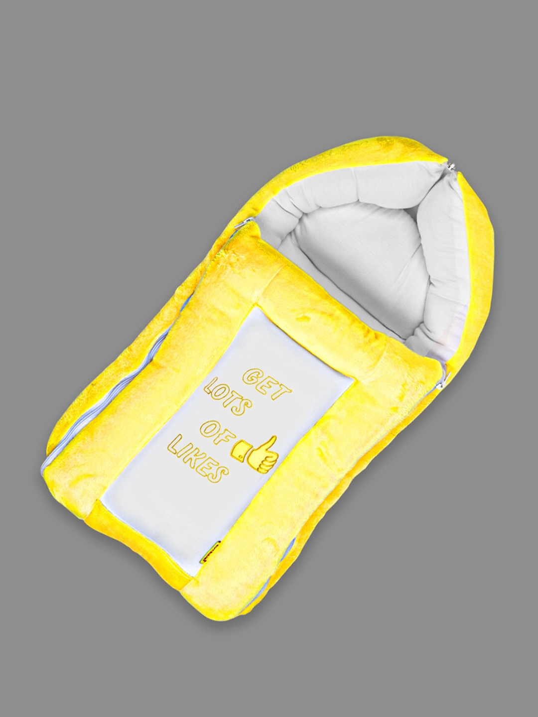 

Born Babies Unisex Kids Infants Printed Cotton Sleeping Bag, Yellow