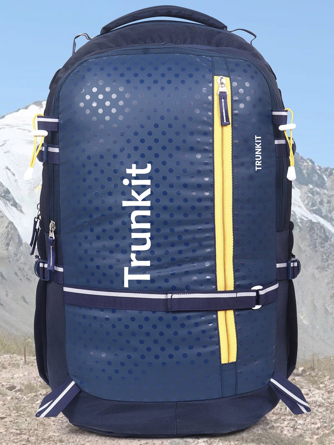 

TRUNKIT Colourblocked Waterproof Rucksack, Navy blue