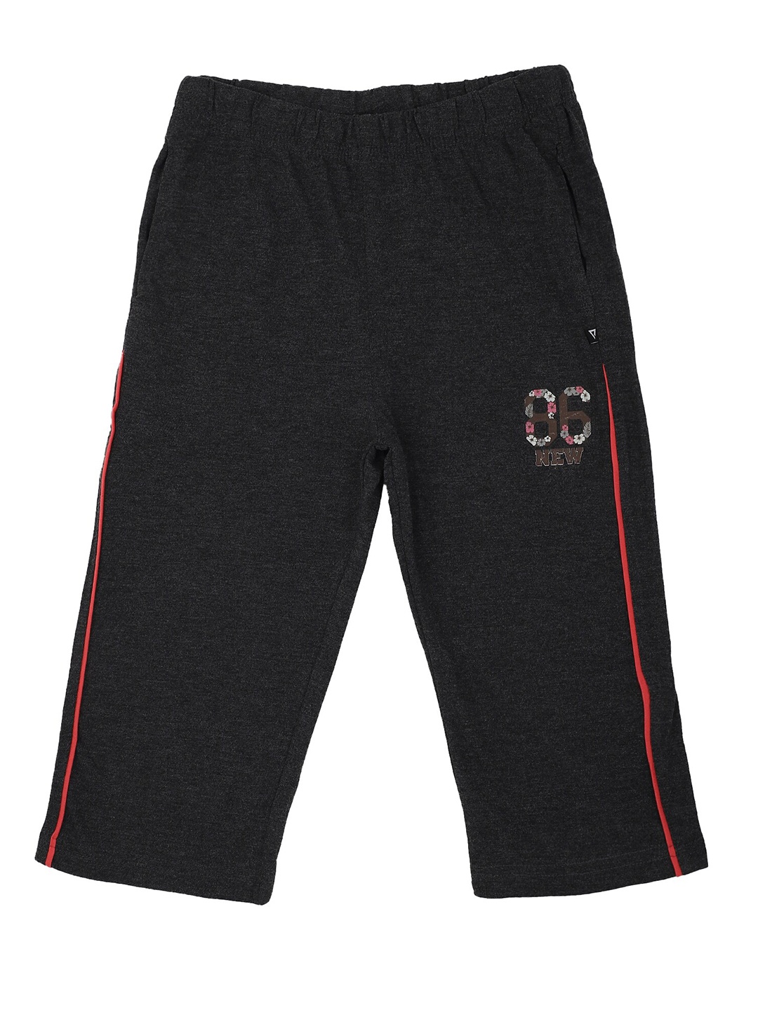 

Bodycare Kids Girls Mid-Rise Cotton Capris, Charcoal