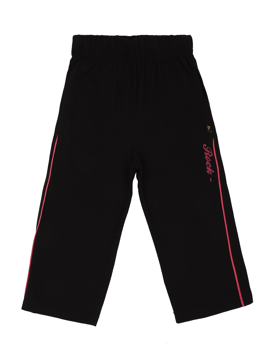 

Bodycare Kids Girls Mid-Rise Cotton Capris, Black