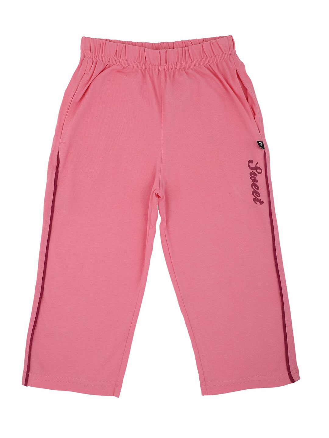 

Bodycare Kids Girls Mid-Rise Cotton Capris, Pink