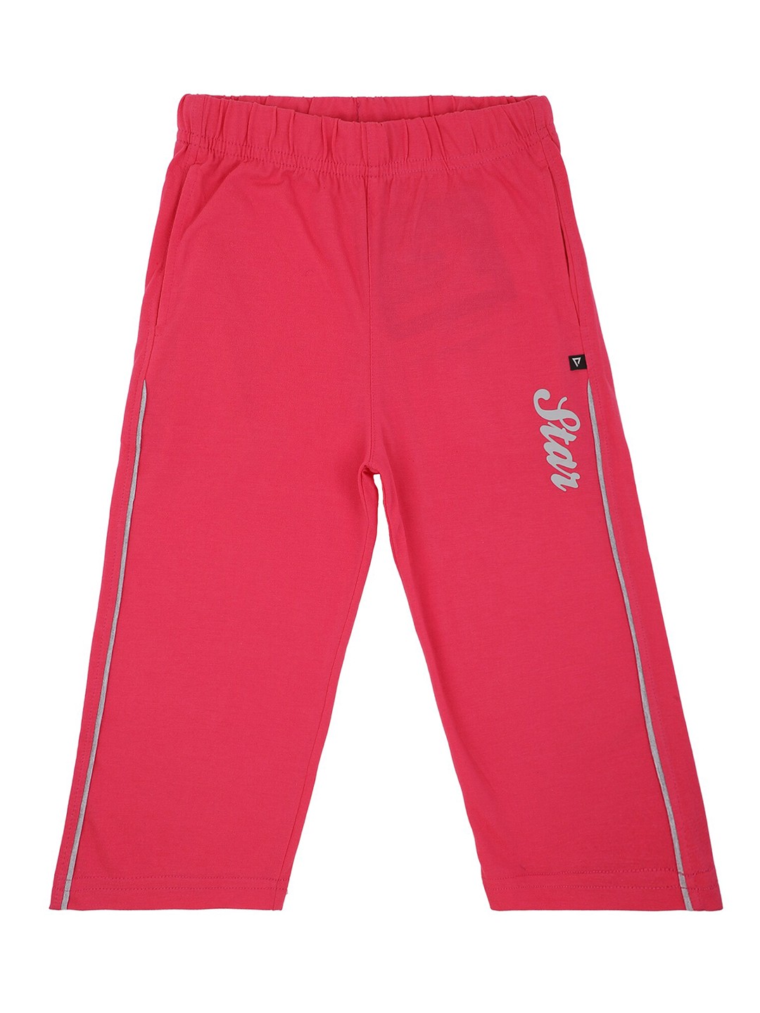

Bodycare Kids Girls Mid-Rise Cotton Capris, Fuchsia