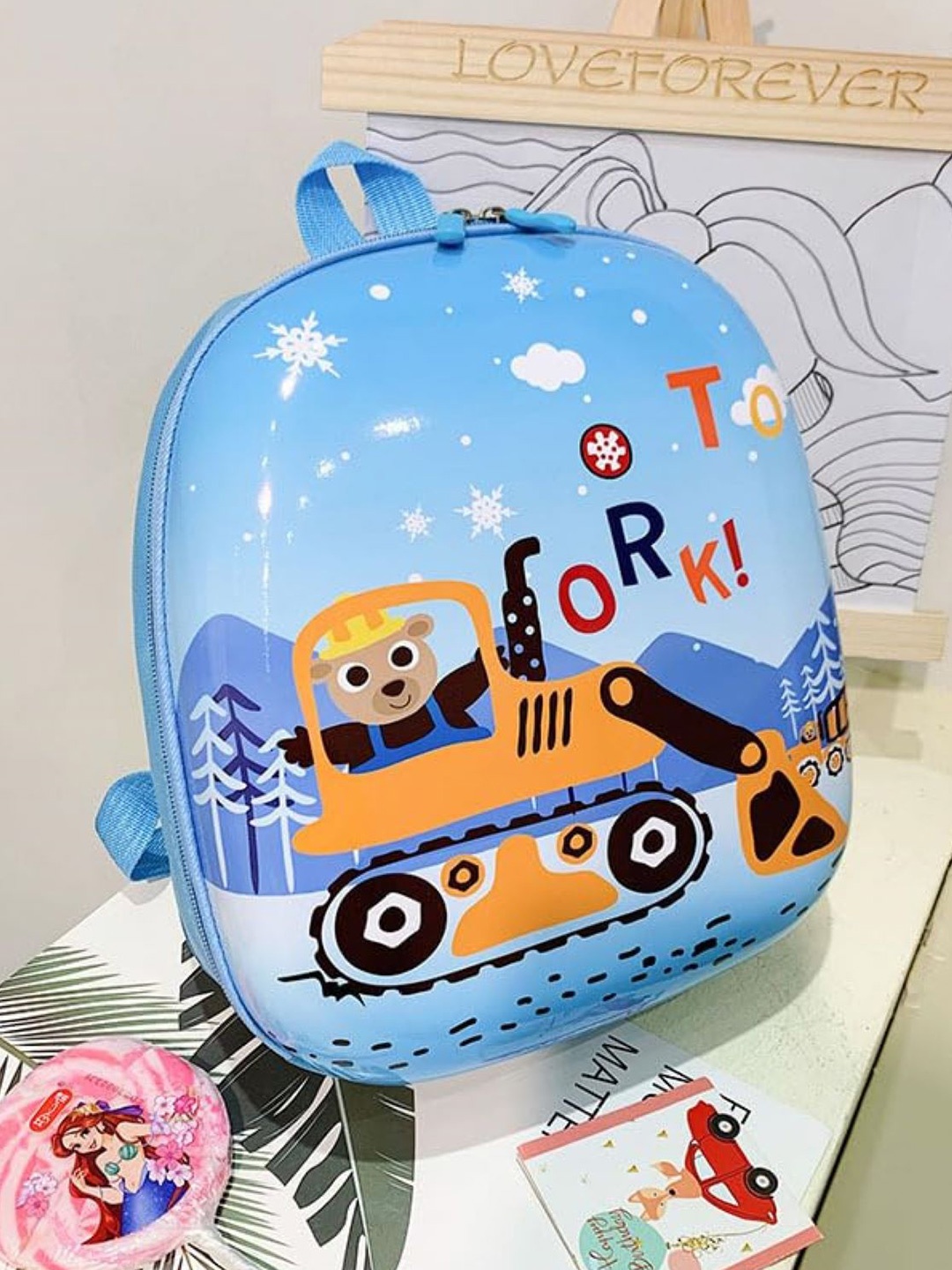 

SYGA Kids Graphic Printed Backpack, Blue