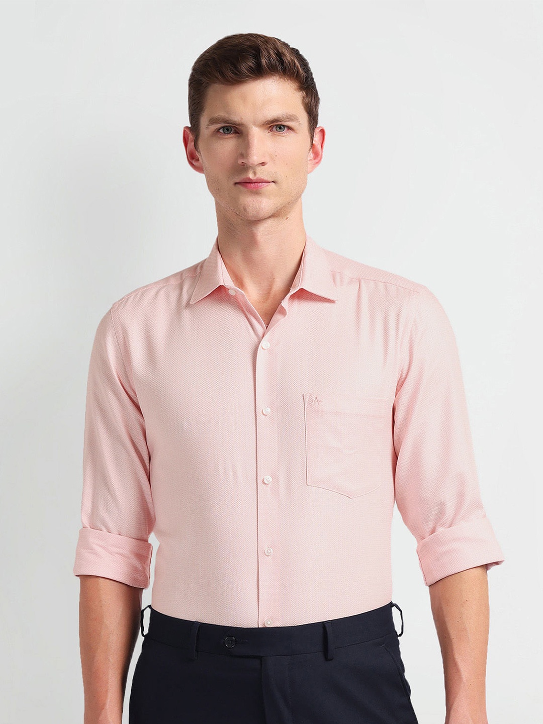 

Arrow Classic Spread Collar Long Sleeves Regular Fit Opaque Formal Shirt, Red