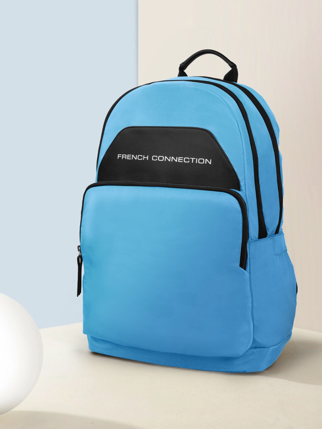 

French Connection Unisex Ergonomic Strap Backpack, Blue