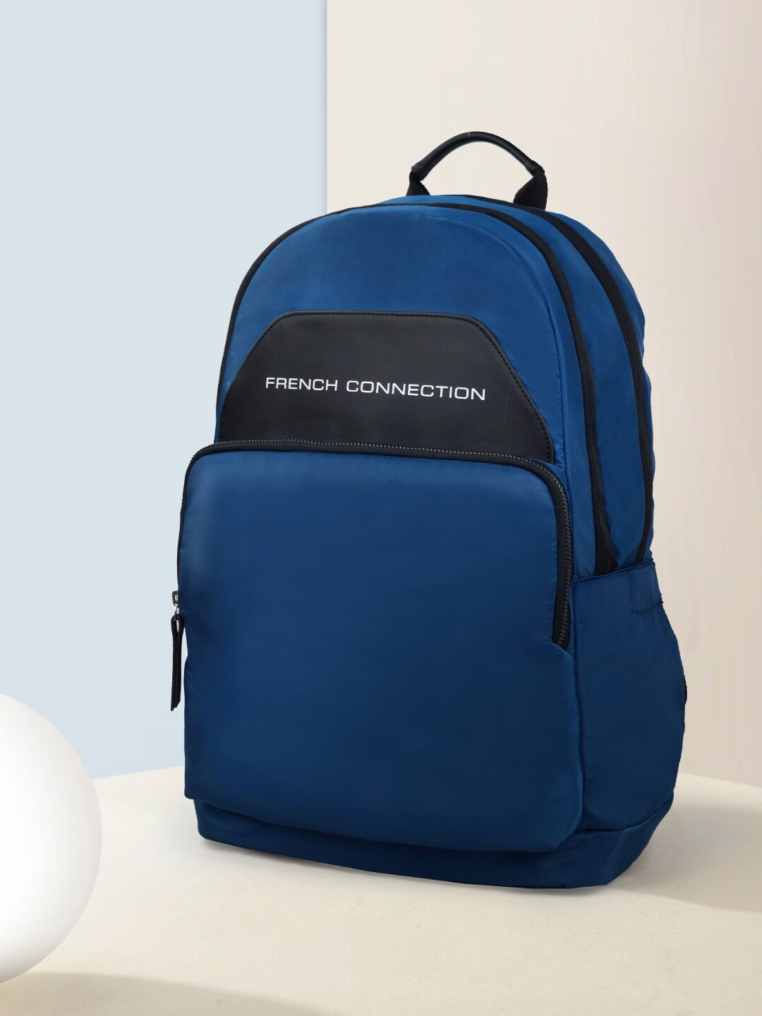 

French Connection Unisex Ergonomic Strap Backpack, Navy blue