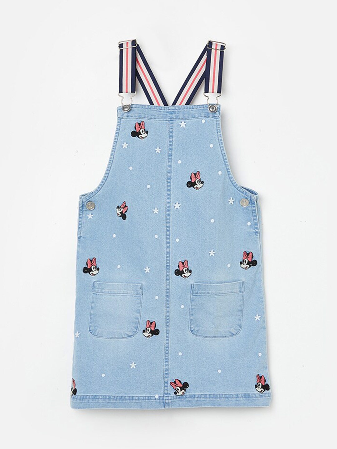 

Fame Forever by Lifestyle Girls Printed Pinafore Dress, Blue