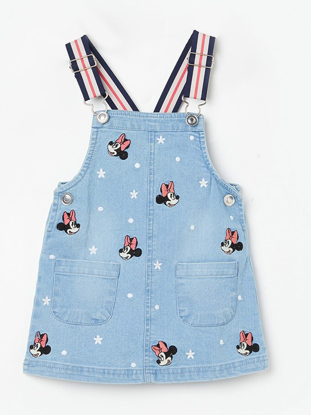 

Juniors by Lifestyle Girls Minnie Mouse Printed Pinafore Dress, Blue