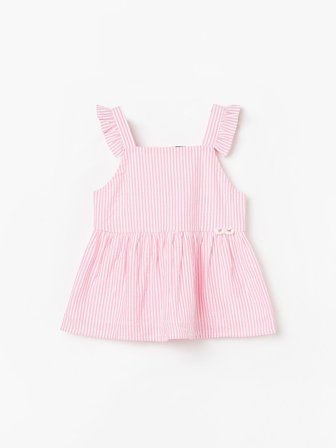 

Juniors by Lifestyle Striped Pure Cotton Top, Pink