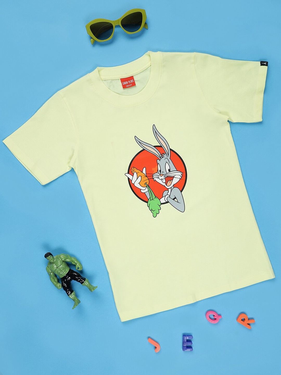 

Gavin Paris Boys Graphic Printed Pure Cotton T-shirt, Yellow