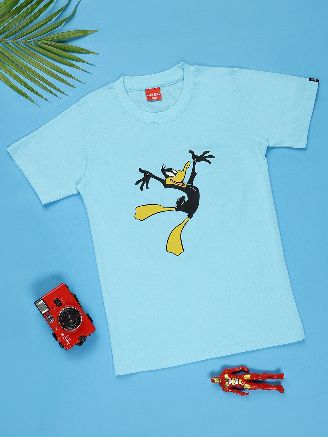 

Gavin Paris Boys Graphic Printed Pure Cotton T-shirt, Blue