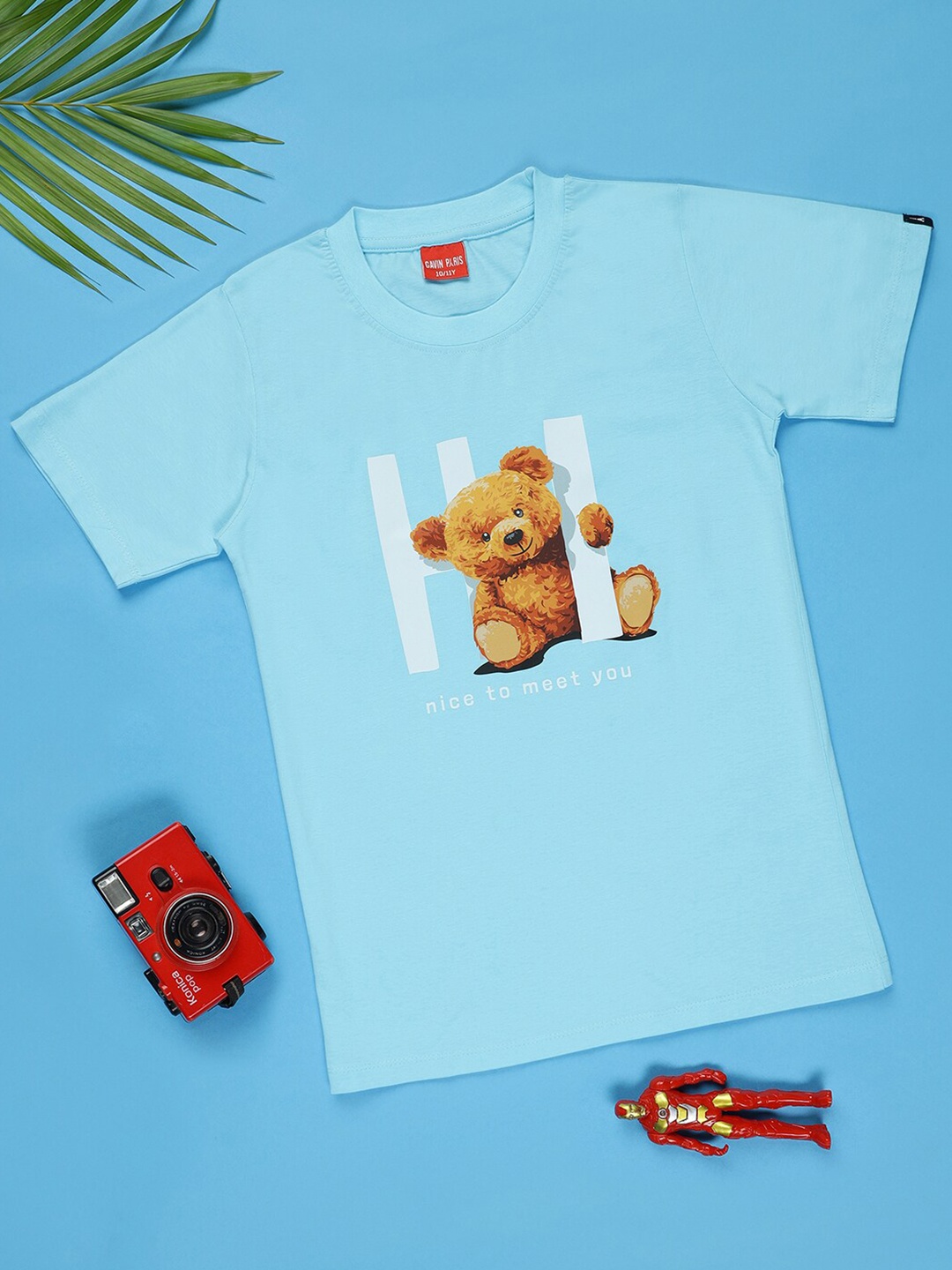 

Gavin Paris Boys Graphic Printed Pure Cotton T-shirt, Blue