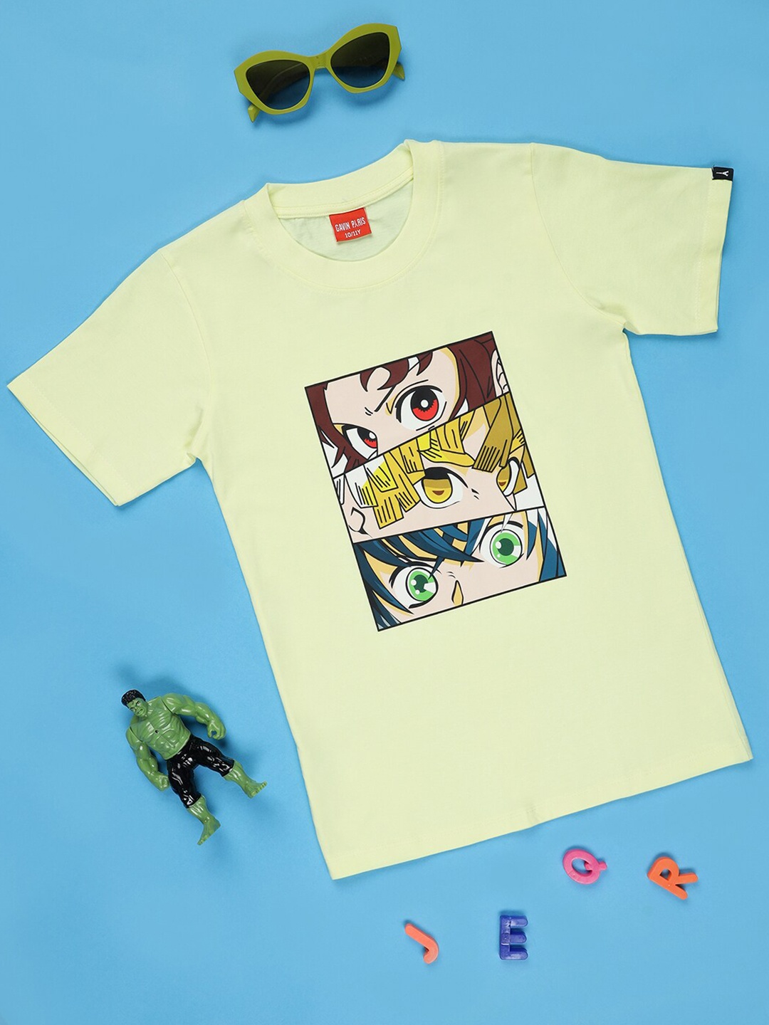 

Gavin Paris Boys Graphic Printed Pure Cotton T-shirt, Yellow