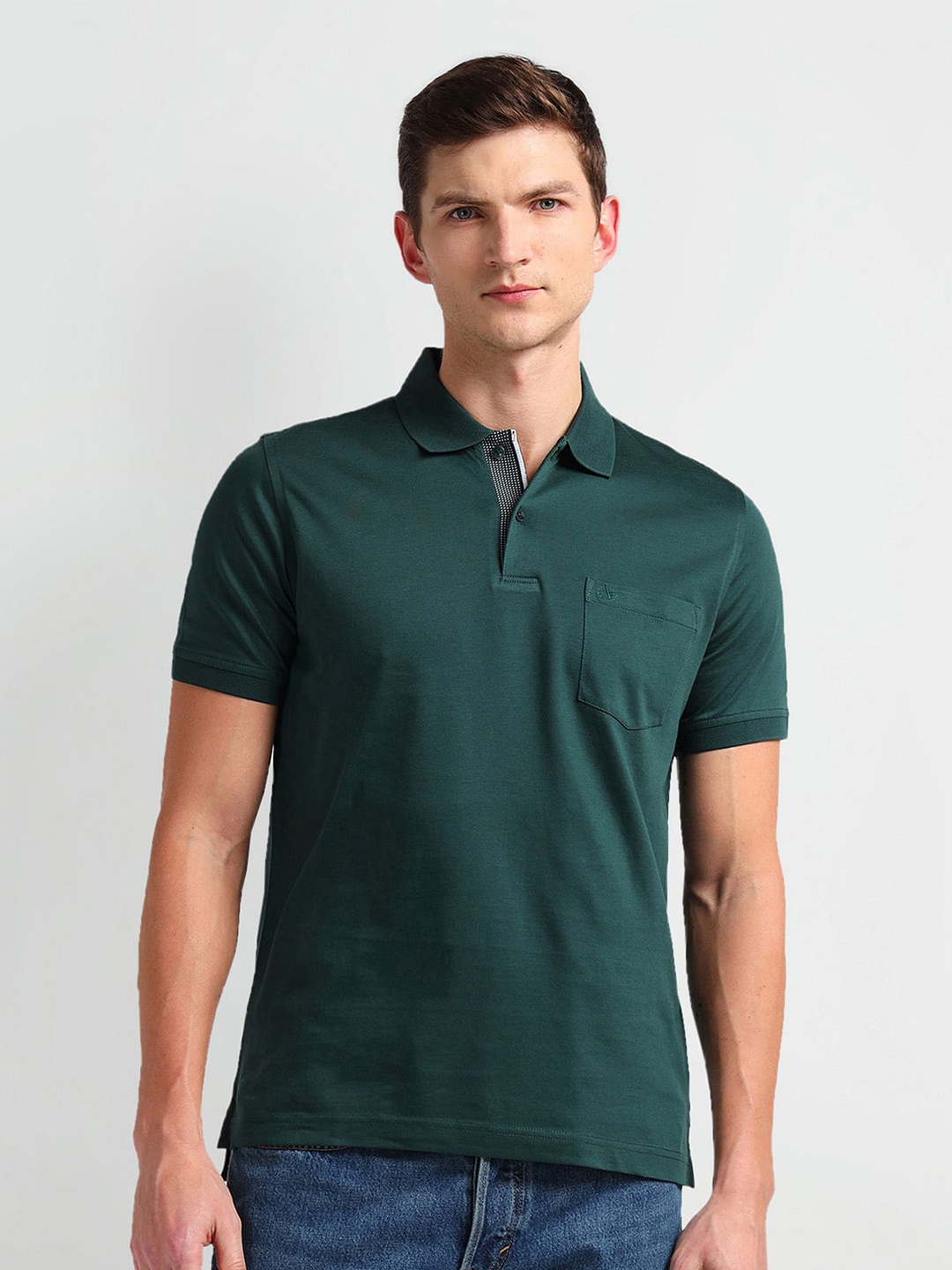 

Arrow Polo Collar Short Sleeves T-shirt, Green