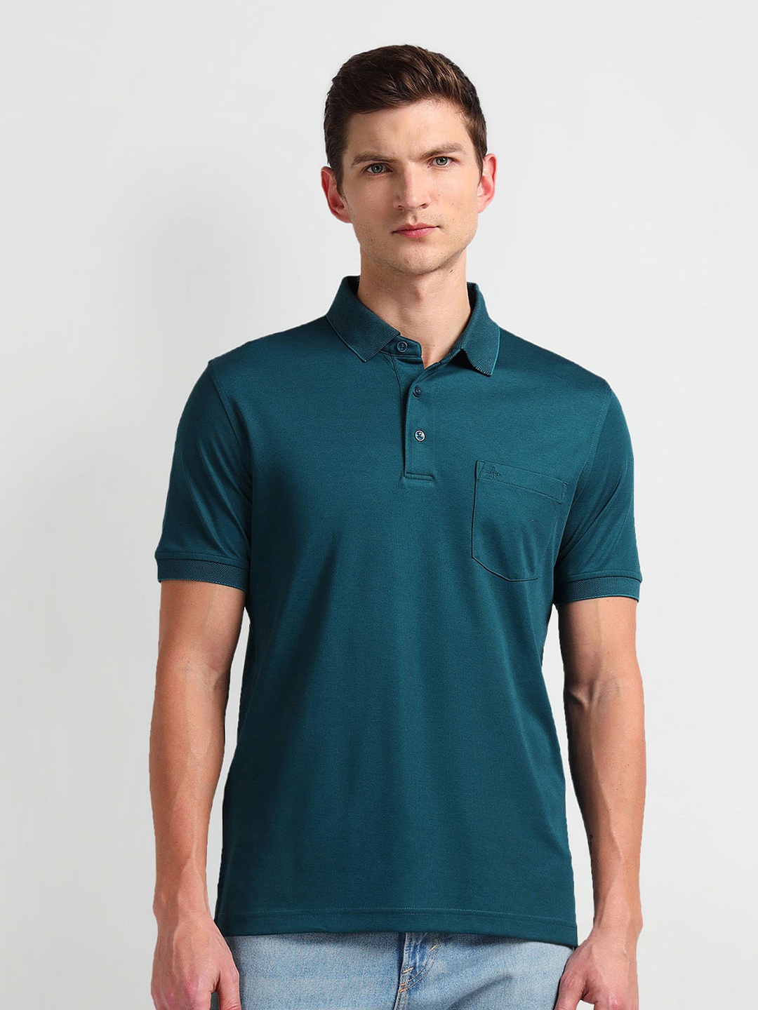 

Arrow Polo Collar Short Sleeves T-shirt, Green