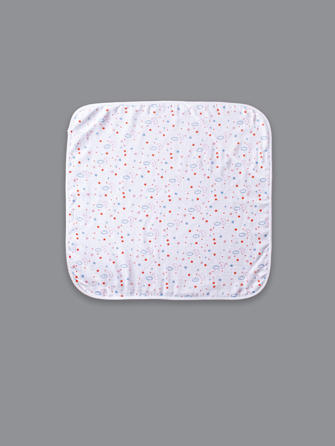 

Born Babies Blue & White Kids Cotton Bath Towel