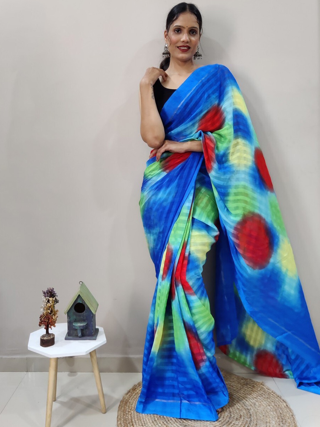 

Reeta Fashion Pure Georgette Saree, Blue