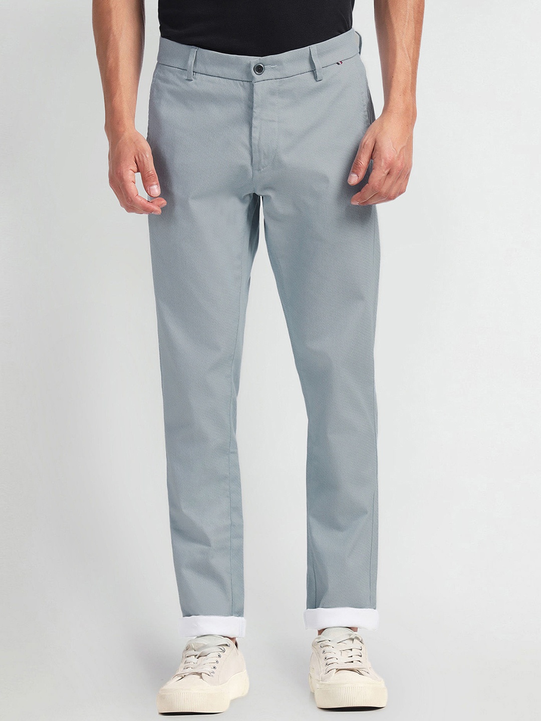 

Arrow Sport Men Smart Slim Fit Mid Rise Trousers, Blue