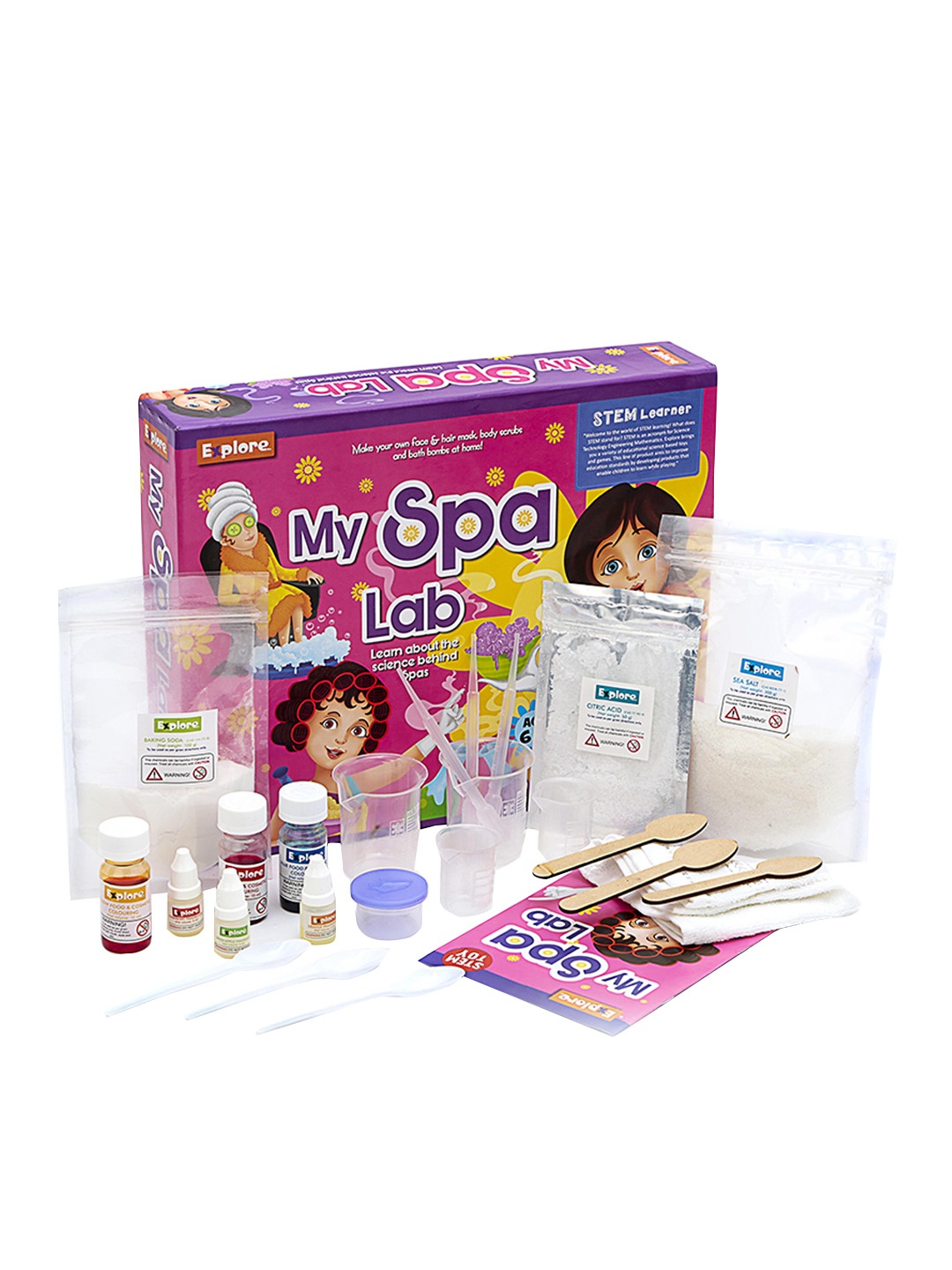 

Eksploe Girls Spa Lab Science Learning and Development Toy, Pink