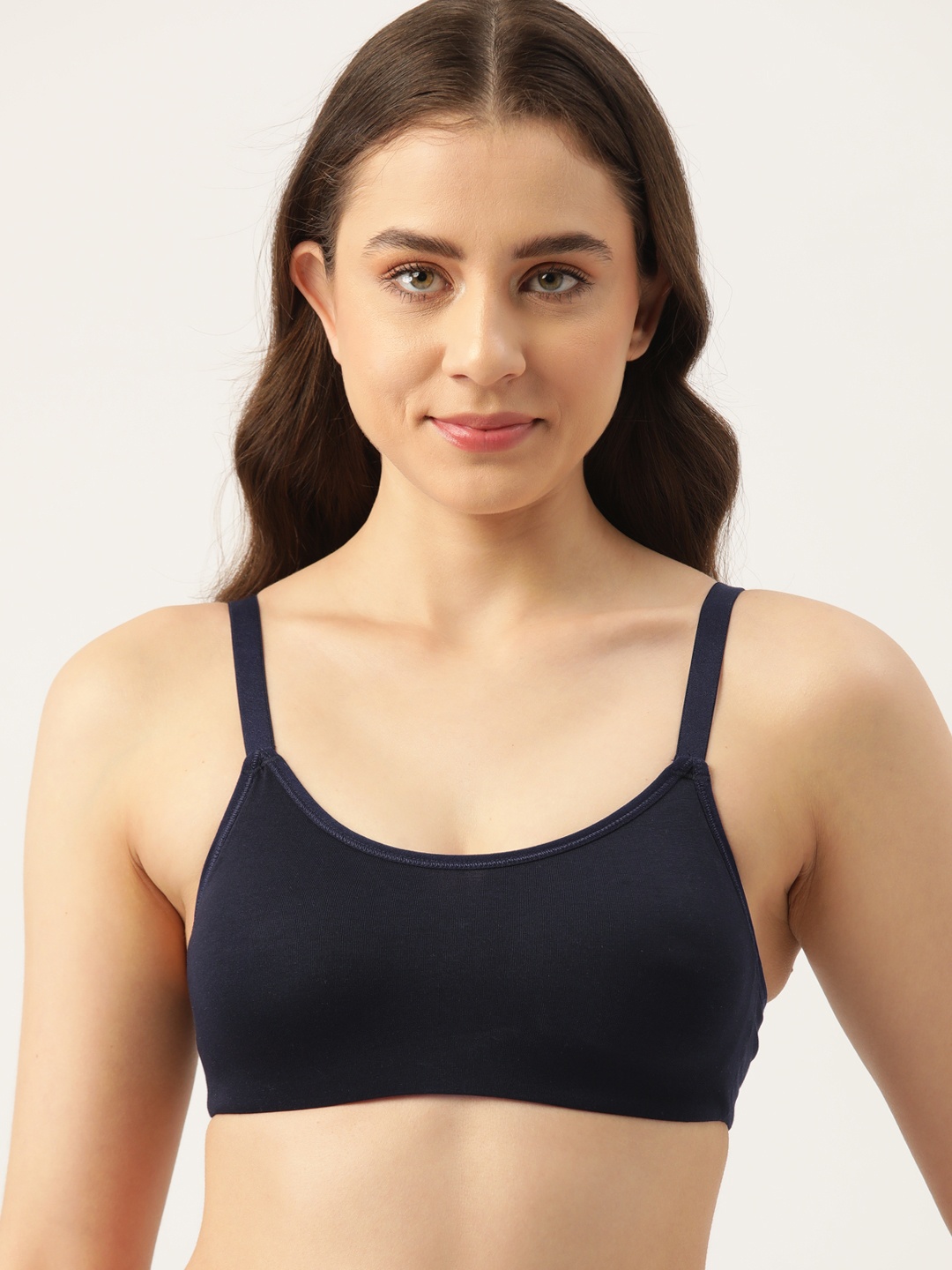 

ETC Full Coverage Lightly Padded Bra, Navy blue
