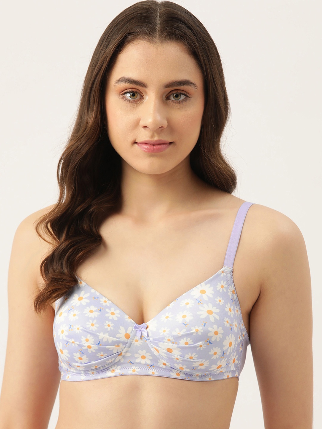 

Leading Lady Floral Full Coverage Lightly Padded Bra, Lavender