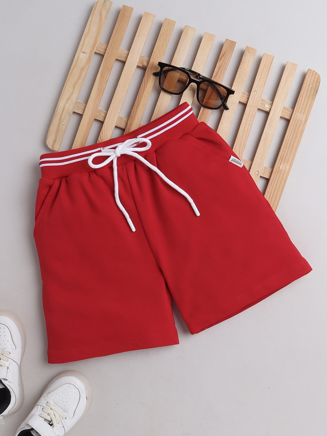 

BAESD Boys Mid-Rise Shorts, Red