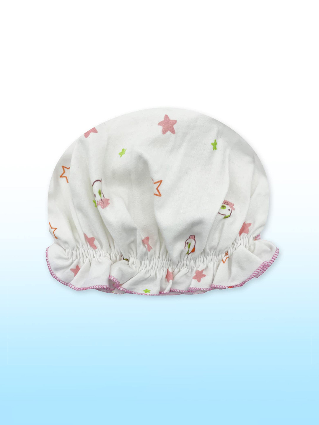 

SYGA Unisex Kids Printed Beanie, Off white