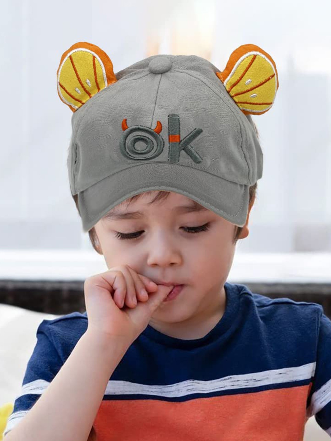 

SYGA Unisex Kids Embroidered Baseball Cap, Grey