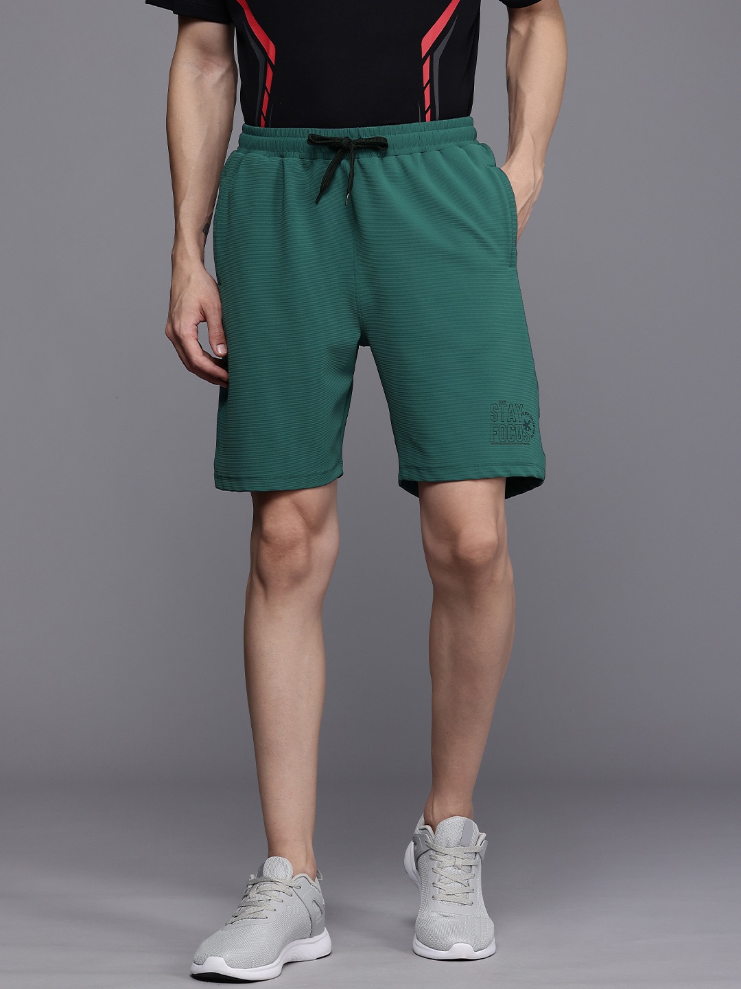 

HRX by Hrithik Roshan Men Lifestyle Rapid-Dry Outdoor Sports Shorts, Teal