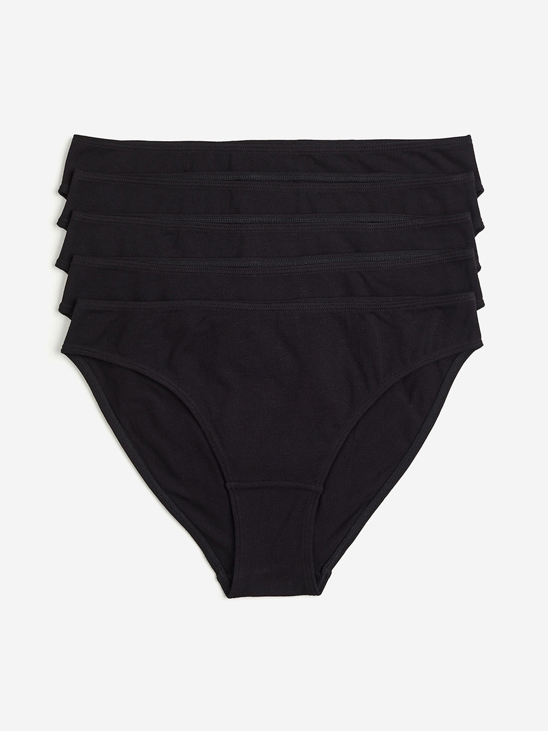 

H&M 5-Pack Cotton Briefs, Black