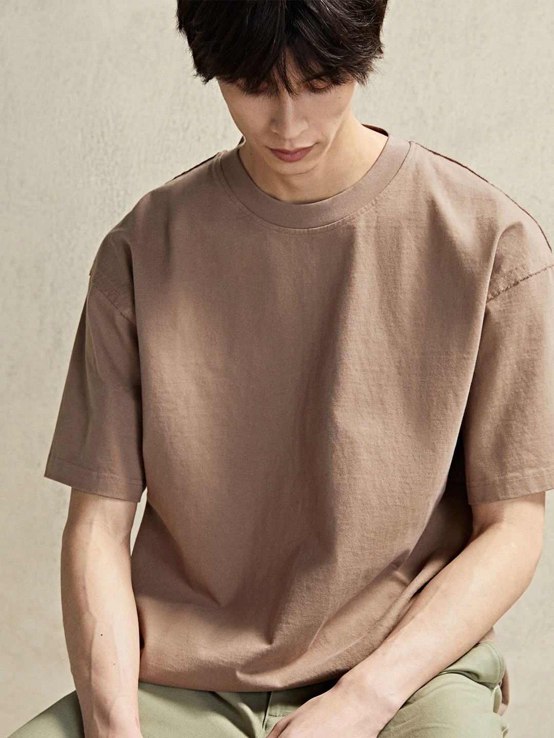 

H&M Loose Fit T-shirt, Beige