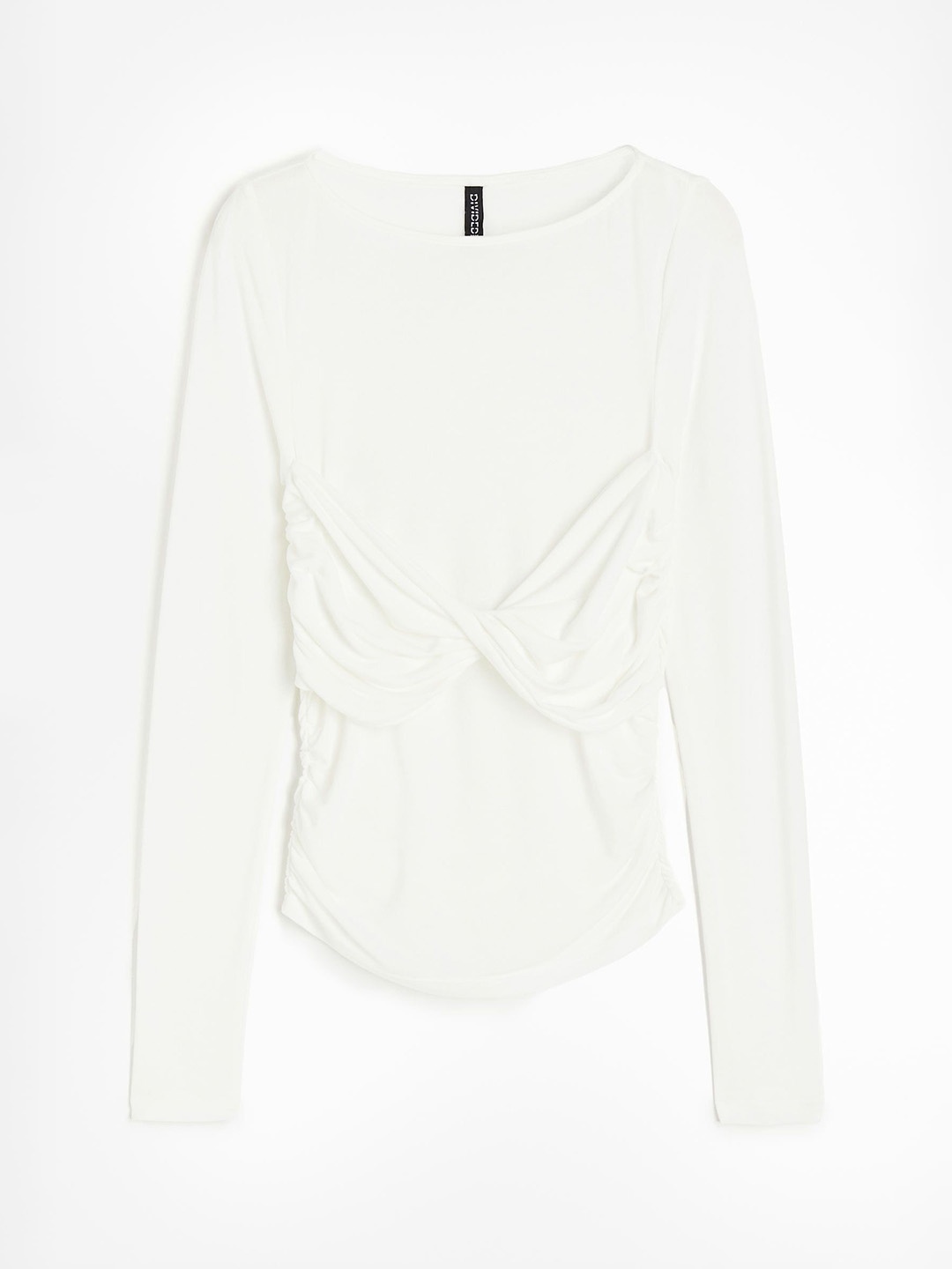 

H&M Women Twist-Detail Top, White