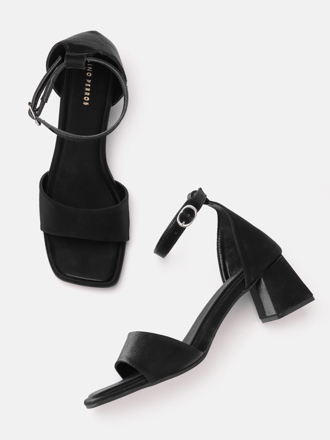 

Lino Perros Mid-Top Block Heels, Black