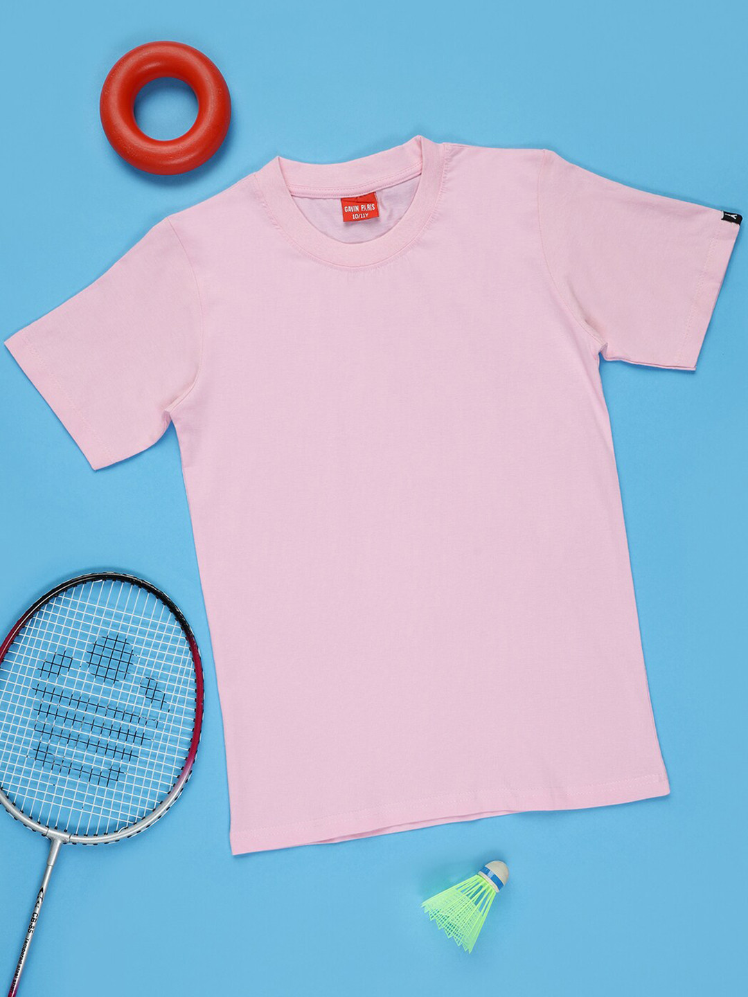 

Gavin Paris Boys Round Neck Pure Cotton Bio Finish T-shirt, Pink