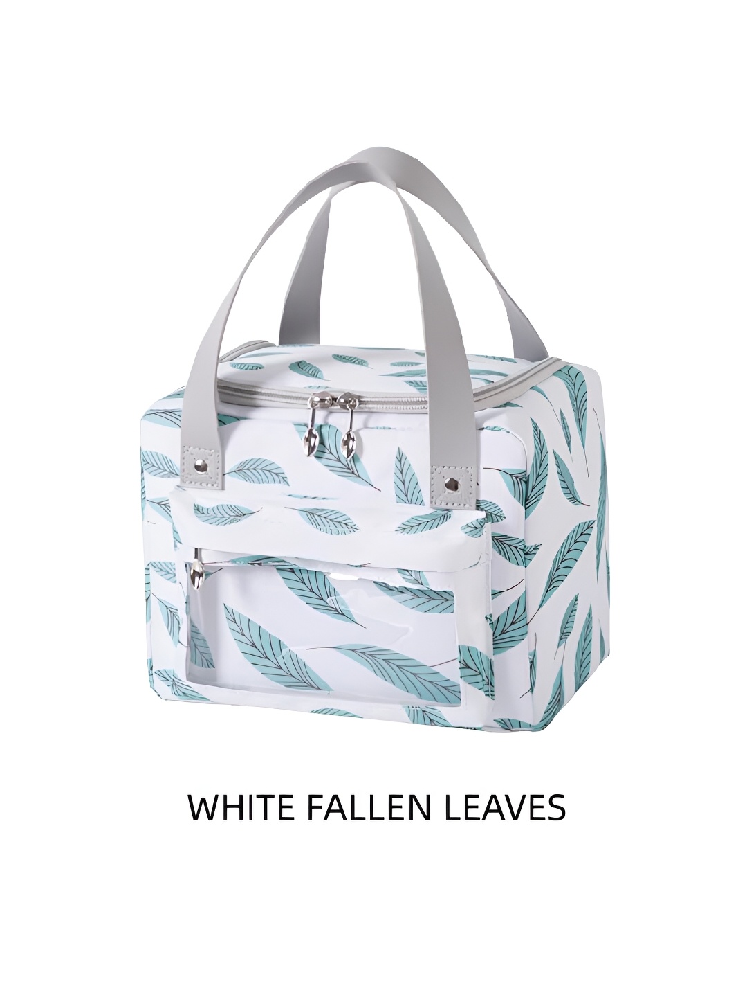 

Kuber Industries Unisex Printed Insulated Lunch bags, White