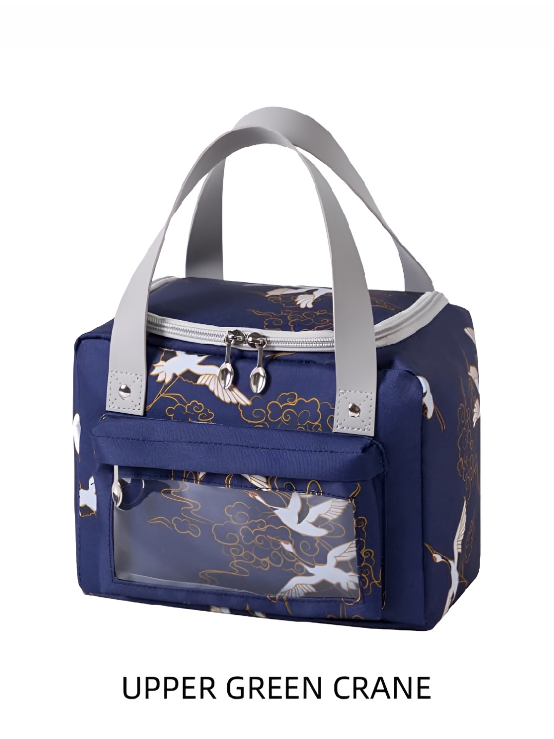 

Kuber Industries Printed Insulated Lunch bags, Blue