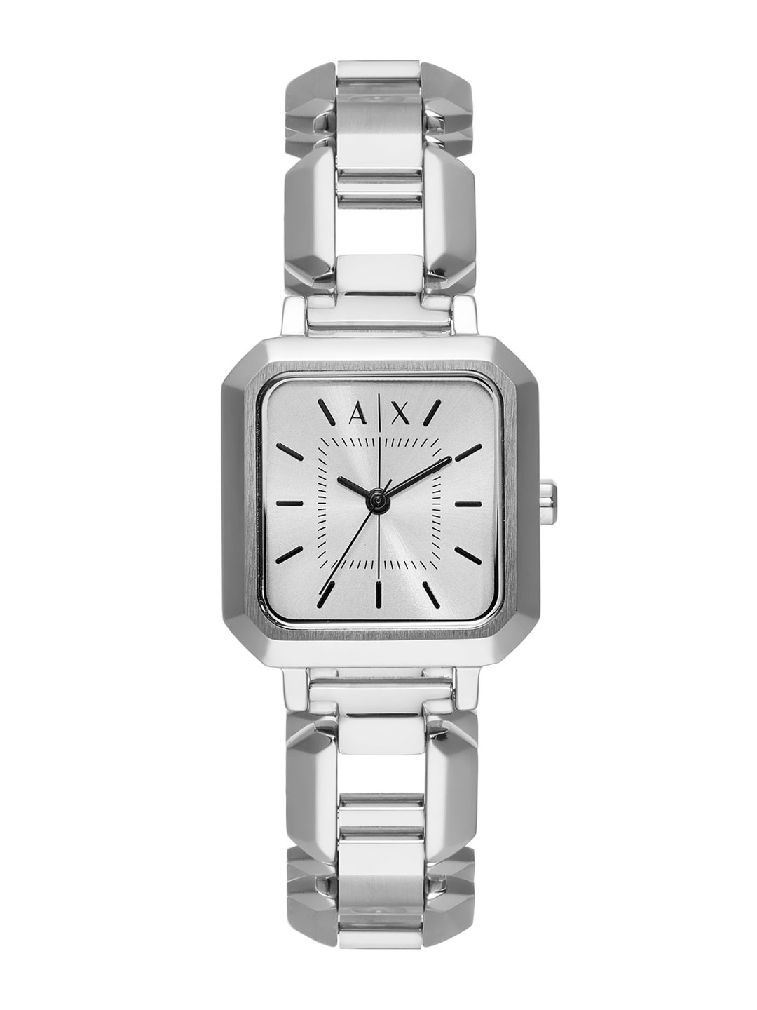 

Armani Exchange Women Textured Dial & Stainless Steel Straps Analogue Watch AX5720, Silver