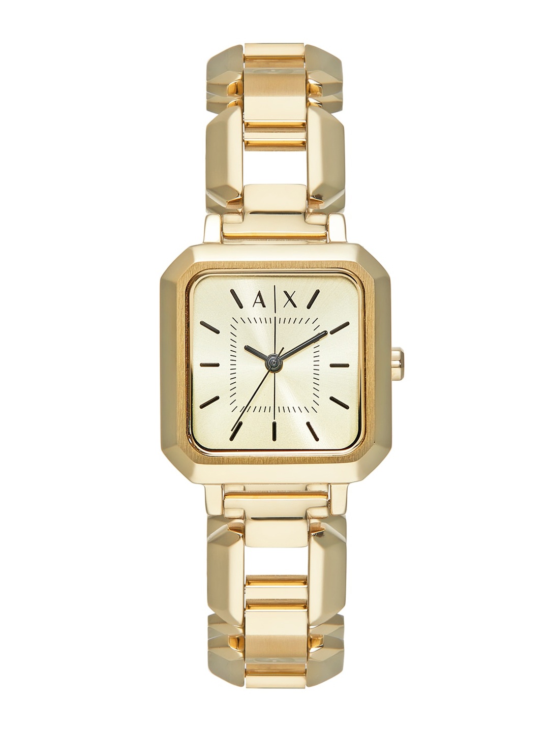 

Armani Exchange Women Textured Dial & Stainless Steel Straps Analogue Watch AX5721, Gold