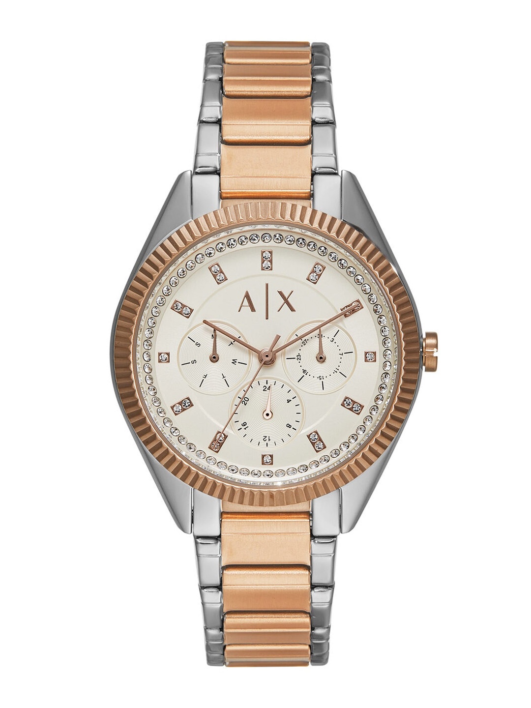 

Armani Exchange Women Bracelet Style Straps Analogue Watch AX5662, Silver