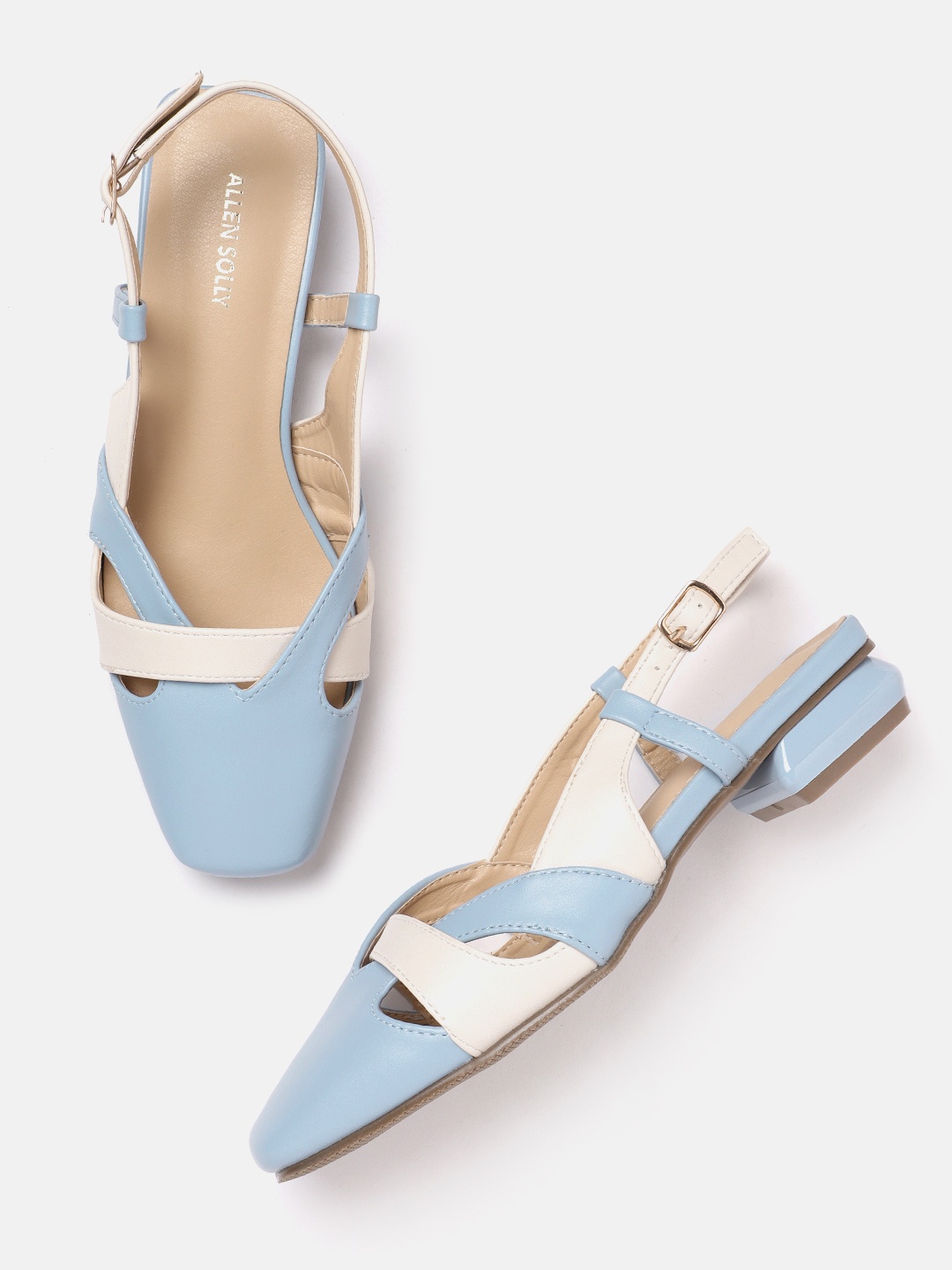 

Allen Solly Women Colourblocked Mules, Blue